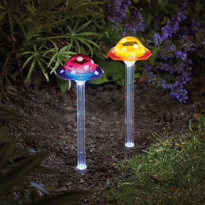 Funky Fungus Individual Solar Stake Lights - Assorted Colours