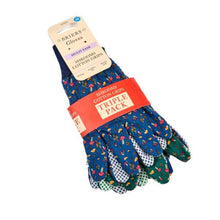 Mushrooms Cotton Grips Medium Gloves M8 - 3 Pack