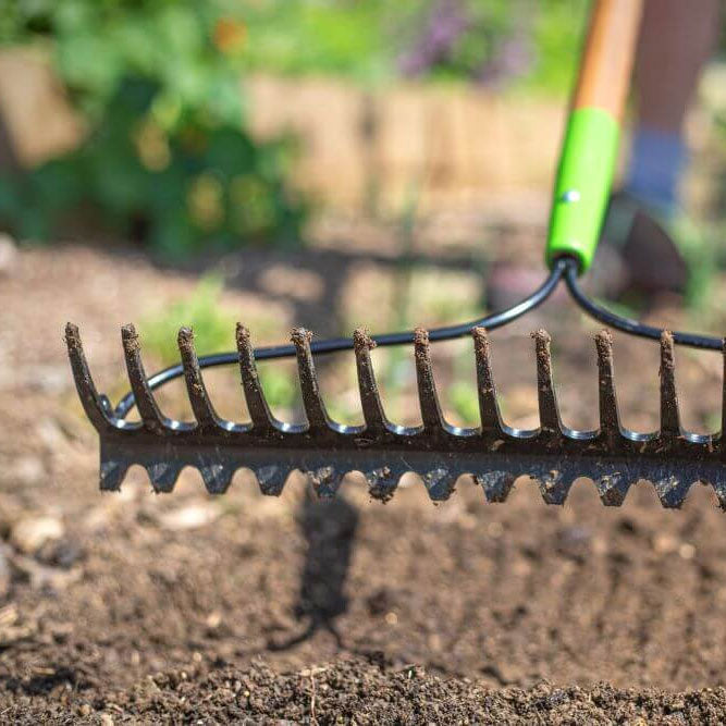 Ames Carbon Steel Double Sided Soil Rake