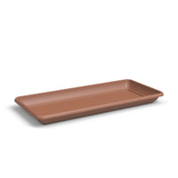 Venezia Rectangular Plastic Saucer Terracotta 60cm