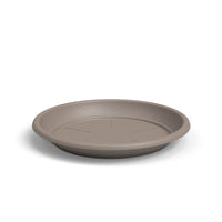 Round Plastic Saucer Taupe 40cm