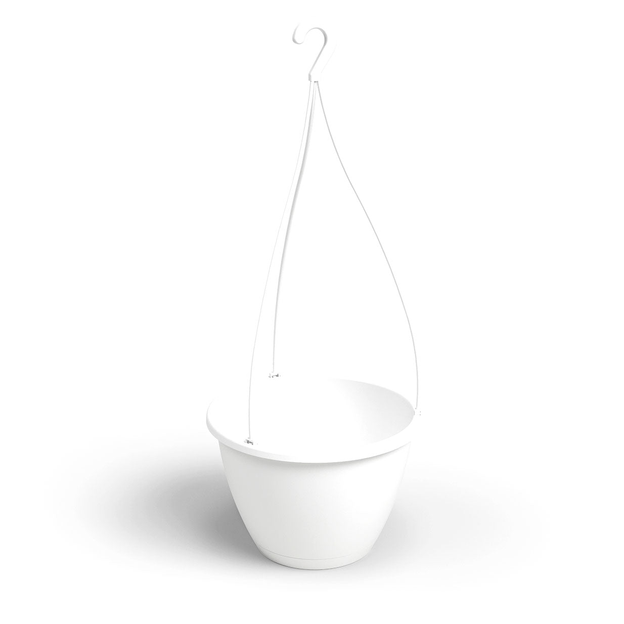 Algarve Plastic Hanging Basket White 30cm