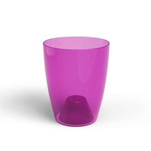 Fiji Plastic Orchid Pot Fuchsia Transparent 12.5cm