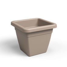 Venezia Plastic Square Pot Taupe 30cm