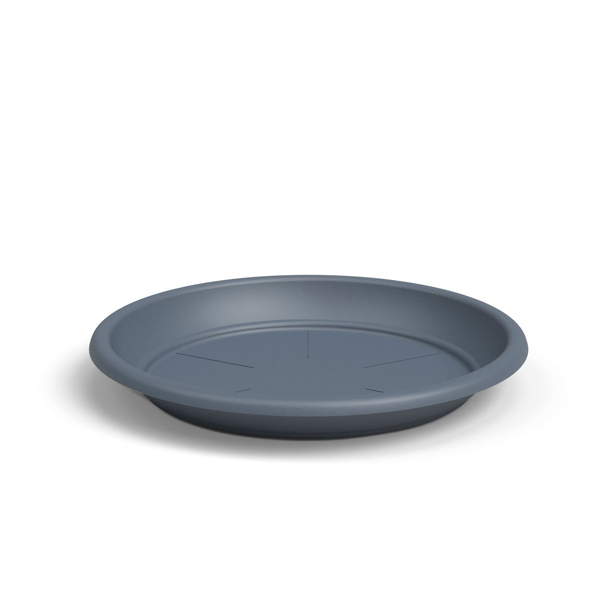 Round Plastic Saucer Slate Blue 35cm