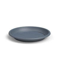 Round Plastic Saucer Slate Blue 35cm