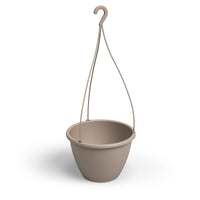 Algarve Plastic Hanging Basket Taupe 25cm