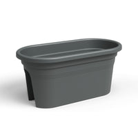 Venezia Plastic Balcony Plant Box Anthracite 60cm