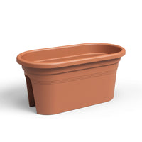 Venezia Balcony Plastic Plant Box Terracotta 60cm