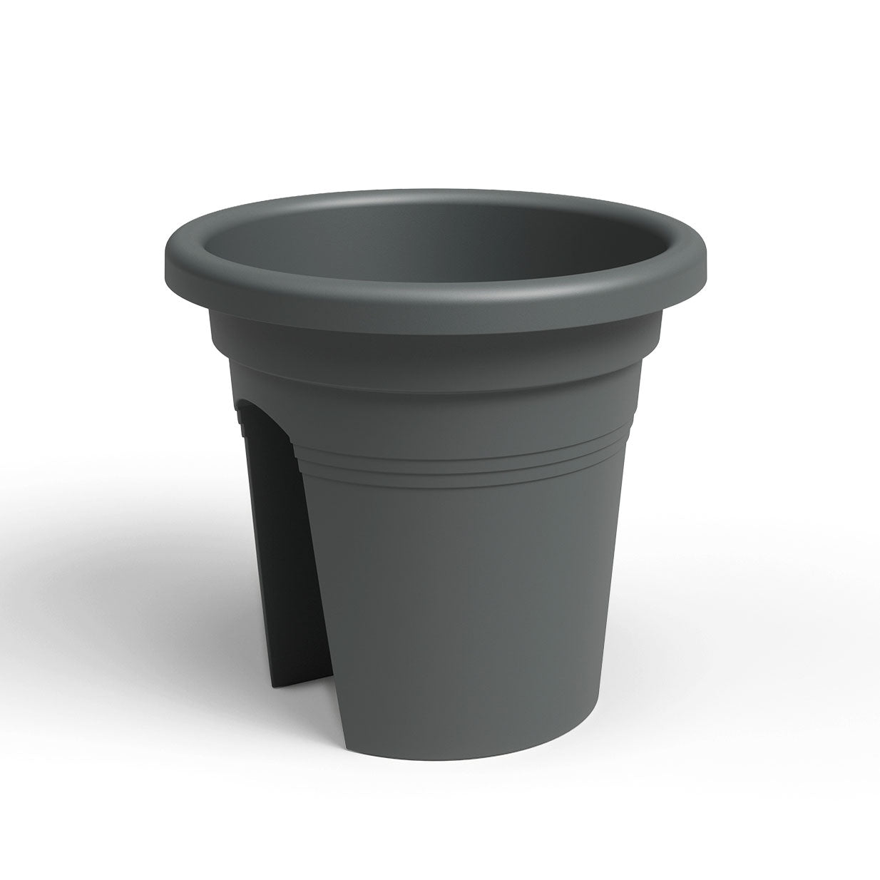 Venezia Plastic Balcony Pot Anthracite 30cm