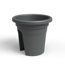 Venezia Plastic Balcony Pot Anthracite 30cm