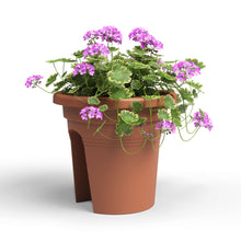 Venezia Balcony Plastic Pot Terracotta 30cm