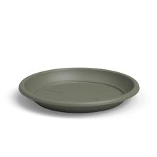Round Plastic Saucer Dark Green 9.5cm
