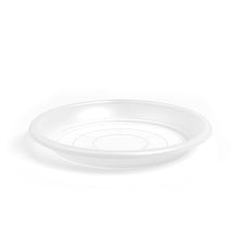 Round Plastic Saucer Transparent 9.5cm