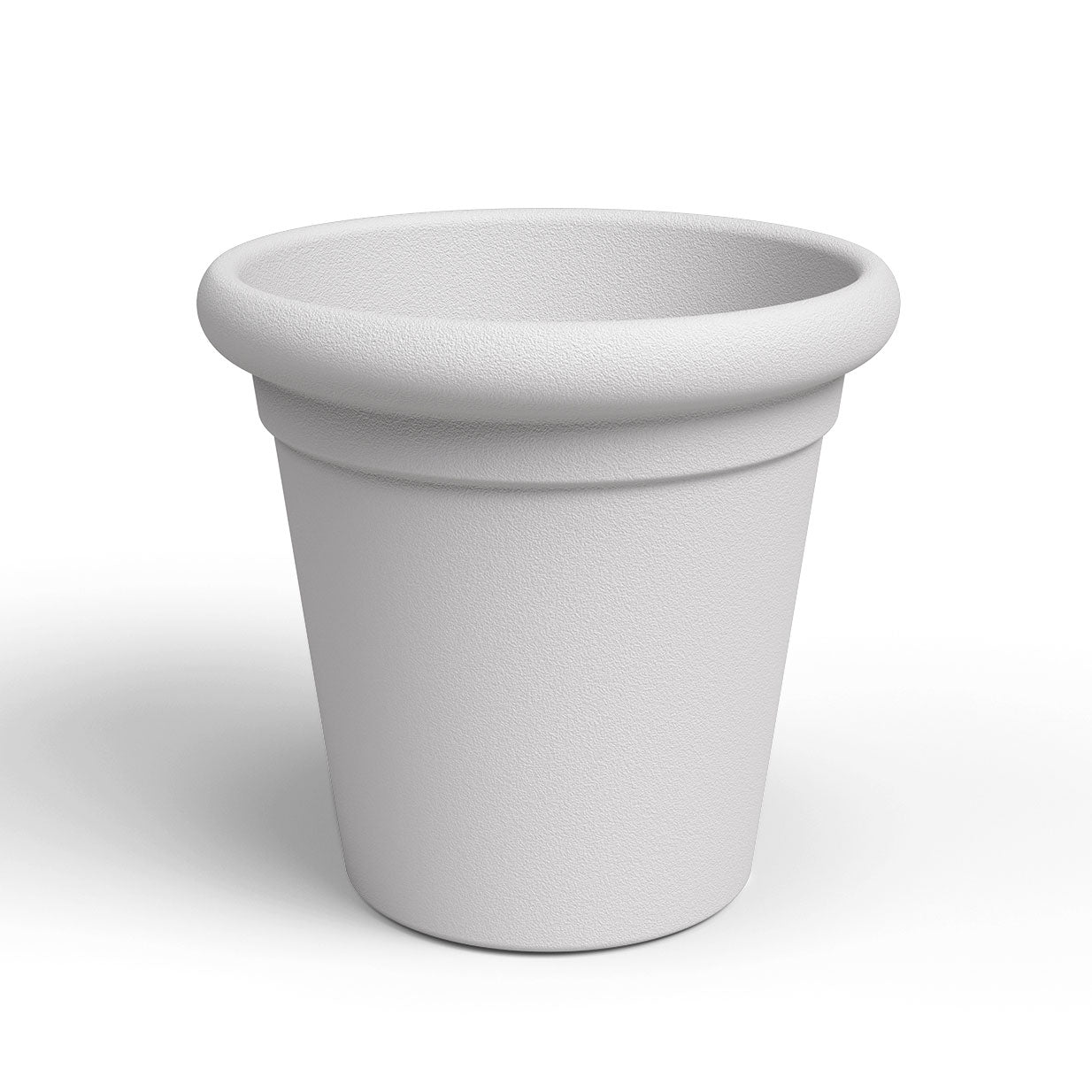 Toscana Plastic Pot Light Grey 40cm