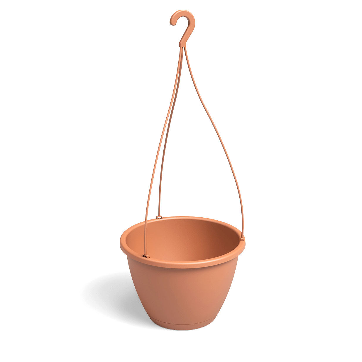 Algarve Plastic Hanging Basket Light Terracotta 25cm