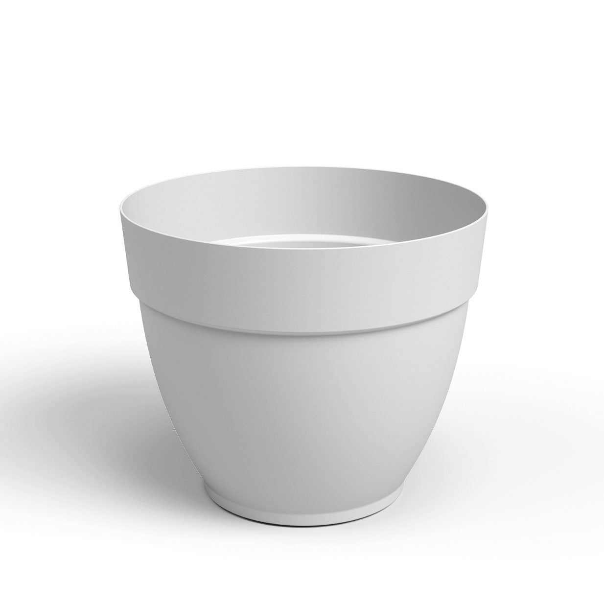 Capri Campana Plastic Pot Light Grey 20cm