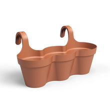 Capri Balcony Triple Plastic Pot Terracotta 54cm