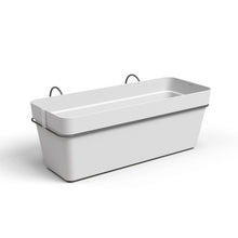 Capri Balcony Plastic Plant Box Water Reserve Kit Light Grey 50cm