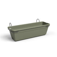 Venezia Plastic Balcony Plant Box Water Reserve Kit Dry Green 50cm