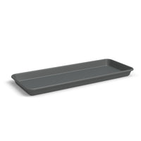 Madagascar Plastic Rectangular Saucer Anthracite 80cm