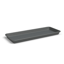 Madagascar Plastic Rectangular Saucer Anthracite 80cm