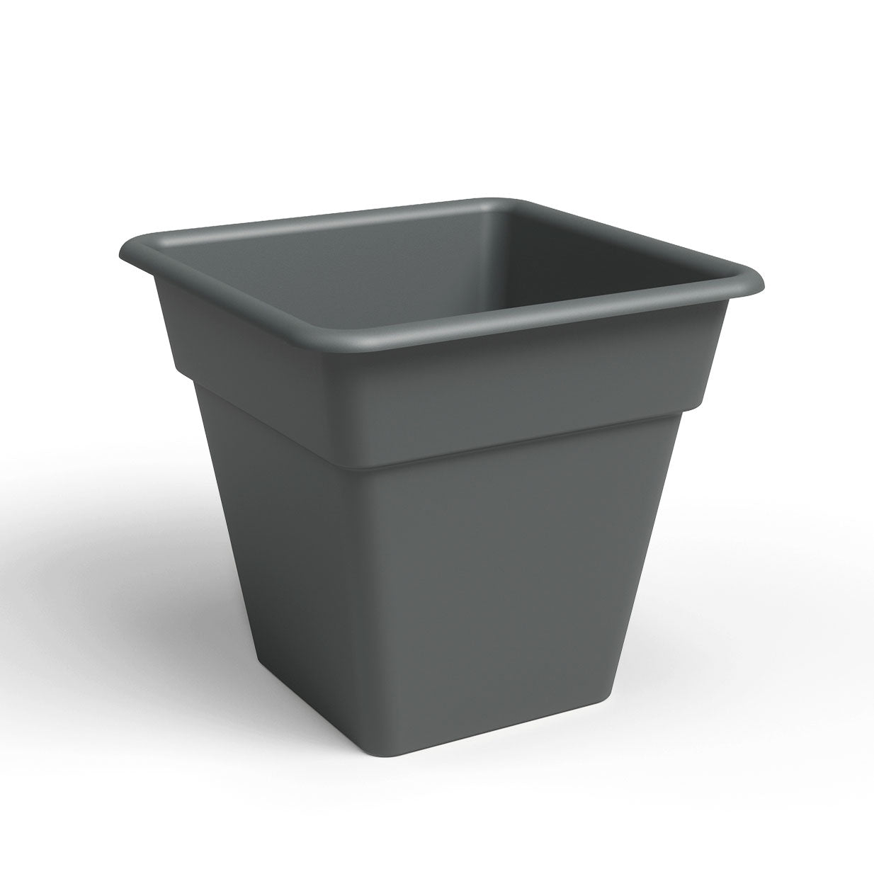 Madagascar Plastic Square Pot Anthracite 35cm