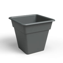 Madagascar Plastic Square Pot Anthracite 35cm