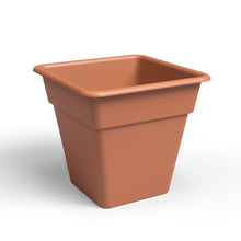 Madagascar Square Plastic Pot Terracotta 35cm