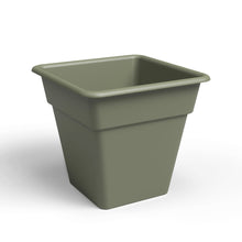 Madagascar Plastic Square Pot Dry Green 35cm
