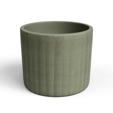 Chloe Ceramic Vertical Pot Olive Green 26cm