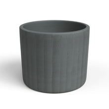 Chloe Ceramic Vertical Pot Anthracite 26cm