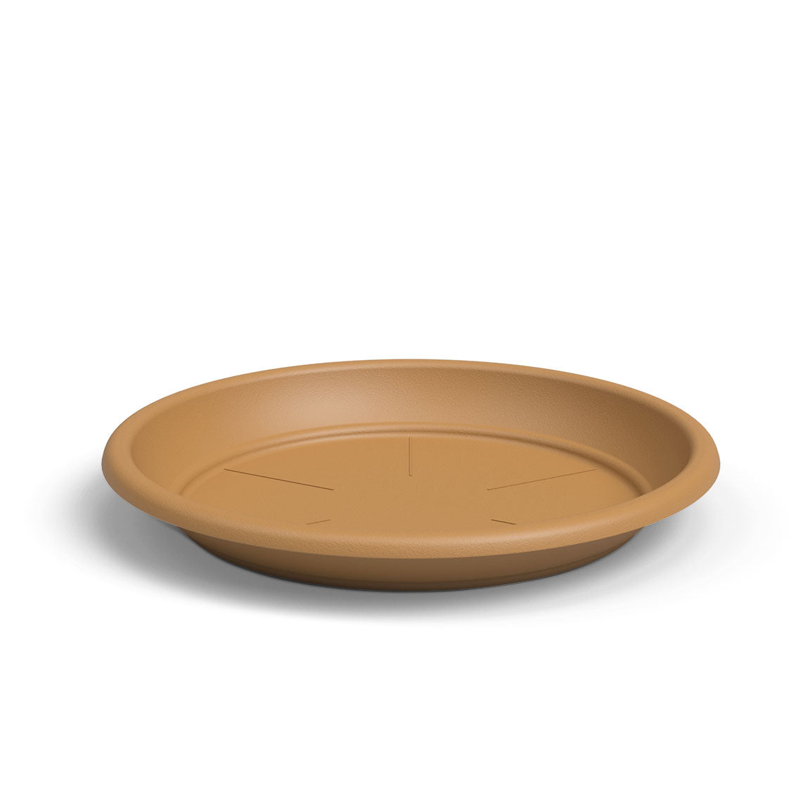 Round Plastic Saucer Honey Yellow 40cm