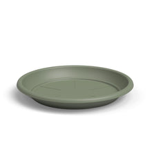 Round Plastic Saucer Ash Green 40cm