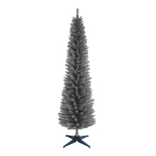 5ft Grey Wrapped Pencil Pine Artificial Christmas Tree (150cm)