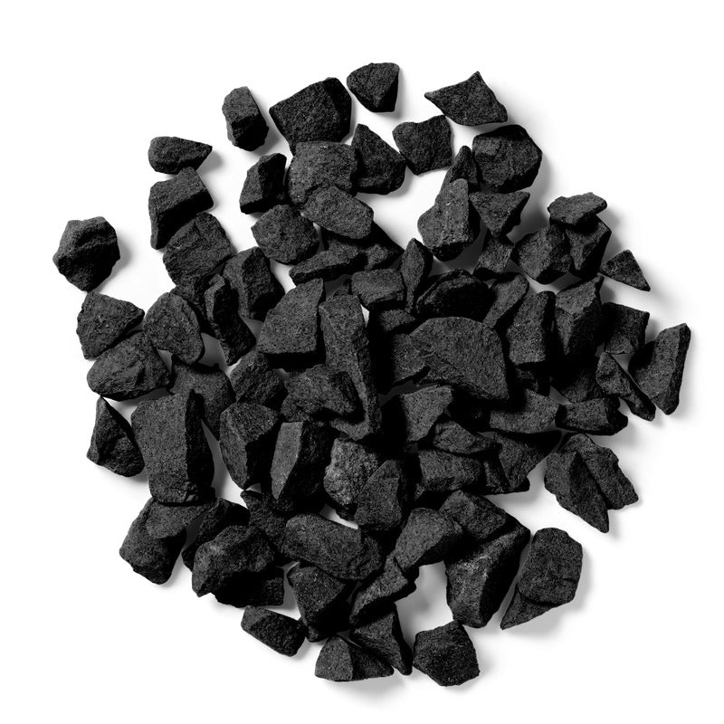 Meteor Black Basalt Stone Large