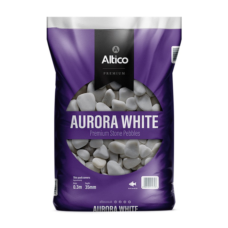 Aurora White Stone Pebbles Large