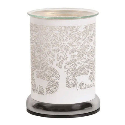 Woodland Deer Electric Wax Melter White 17cm