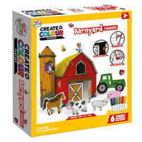 3D CREATE N COLOUR FARMYARD SET