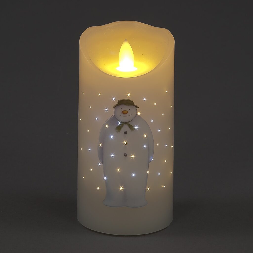 The Snowman™: Official Light-Up Christmas Candle (15cm)