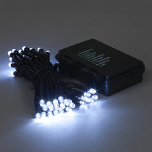 50 LED Battery Operated String Lights - Ice White with Timer & 8 Functions