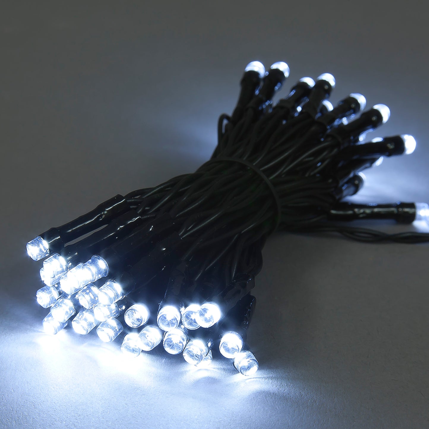 50 LED Battery Operated String Lights - Ice White with Timer & 8 Functions