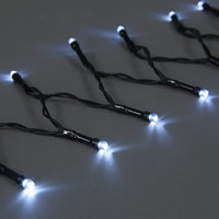 50 LED Battery Operated String Lights - Ice White with Timer & 8 Functions