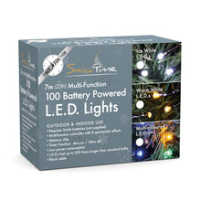 100 LED Battery Operated Outdoor Lights with Timer | Warm White Chasing Fairy Lights