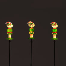 Set of 3 Light-Up Elf Garden Stakes | 56cm Outdoor Christmas Decorations