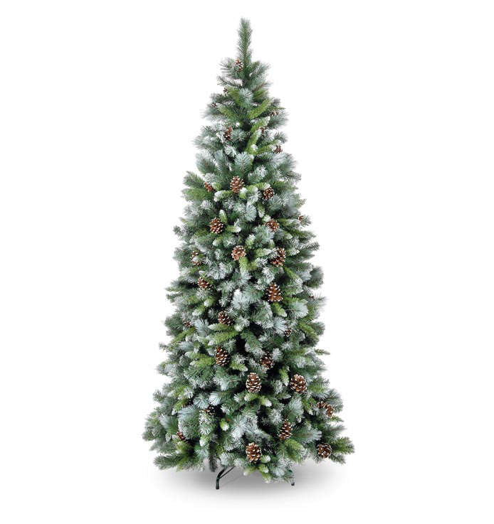 7.5ft Frosted Glacier Hook-On Artificial Christmas Tree (225cm)