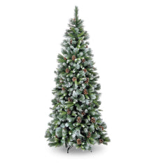 8ft Frosted Glacier Hook-On Artificial Christmas Tree (240cm)