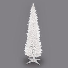 6ft White Pencil Pine Slim Christmas Tree (180cm)