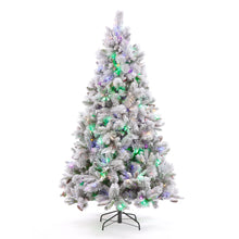 7ft Winnipeg Fir Pr-Lit Multi-Coloured PE Mix Artificial Christmas Tree (210cm)
