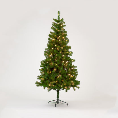 7ft Randolph Pine Pre-Lit Christmas Tree (210cm)